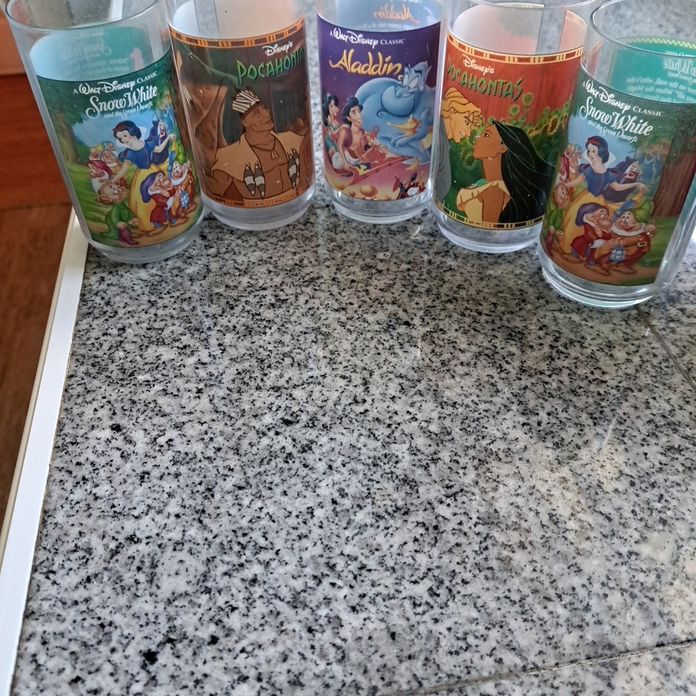 Disney Character Plastic Glass Collection - Multicolor